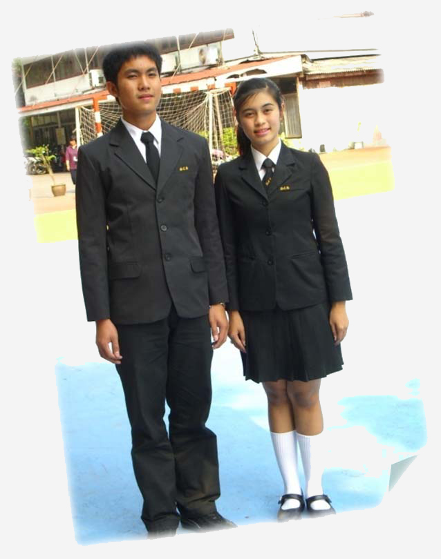 Thai Girl In Thailands School Uniform Pa