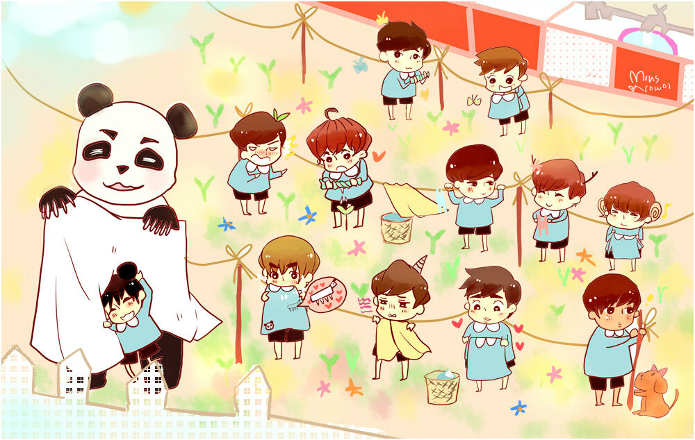 [[[EXO]]]รูปการ์ตูนอนุบาลเด็กดาว | Dek-D.com