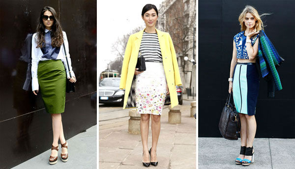 กระโปรงทรงดินสอ (Pencil Skirts)