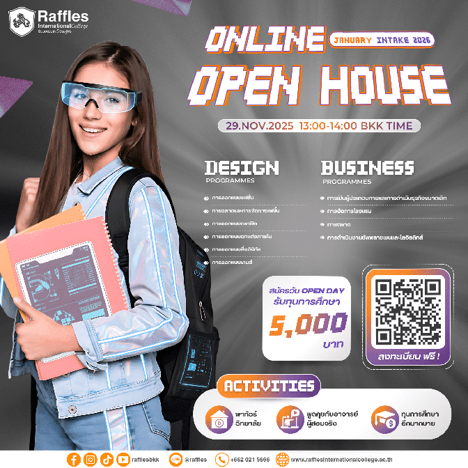 Raffles Online Open House for January 2026 Intake