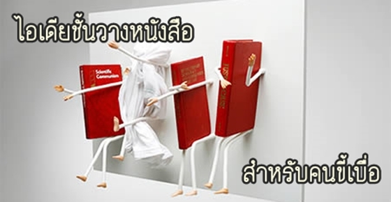 รูปบทความ 'ไอเดียชั้นหนังสือ สำหรับคนเบื่ออะไรเดิมๆ'