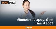 มาแล้ว! คะแนนสูงสุด-ต่ำสุด #กสพท 63 พบต่ำสุดแพทยฯ จุฬาฯ อยู่ที่ 75.10 ทุบสถิติสูงสุดในรอบ 5 ปี