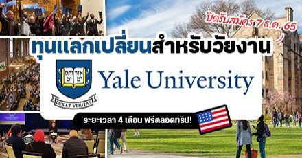 วัยทำงานห้ามพลาด! โครงการแลกเปลี่ยนฟรีตลอดทริปที่ ‘Yale University’ ม.ชั้นนำใน เครือ Ivy League แห่งอเมริกา