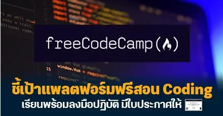 'freeCodeCamp.org' แพลตฟอร์มฟรีสอนเขียนโค้ด มีใบประกาศฯ เฉพาะทางให้ (มือใหม่ก็เรียนได้)