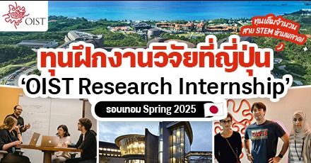 ‘OIST Research Internship’ ทุนฝึกงานสาย STEM ที่ญี่ปุ่น เปิดรับสมัครแล้ว! (Spring 2025)