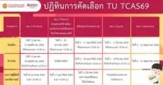 ปฏิทิน TCAS69 มหาวิทยาลัยธรรมศาสตร์ พร้อมตารางสอบวิชาเฉพาะ