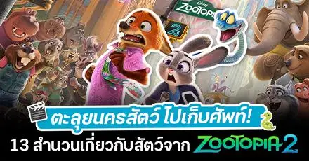 ตะลุยนครสัตว์ไปเก็บศัพท์! เรียน 13 สำนวนภาษาอังกฤษจาก Zootopia 2