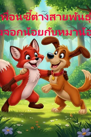 เพื่อนซี้ต่างสายพันธุ์ จิ้งจอกน้อยกับหมาน้อย