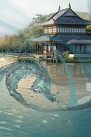 ปกนิยาย พันธนาการแห่งสายน้ำ (Yaoi)