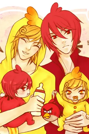 ปกนิยาย คู่จิ้นแห่งปี แองกรี้(angry birds )กะกุ๊กไก่ (simsimi )