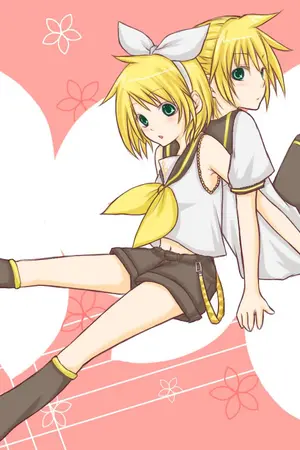 ปกนิยาย รักเธอนะ!ฝาแฝดต้องห้ามอยากให้เธอได้รับรู้ (รินกับเลน โวคาลอย