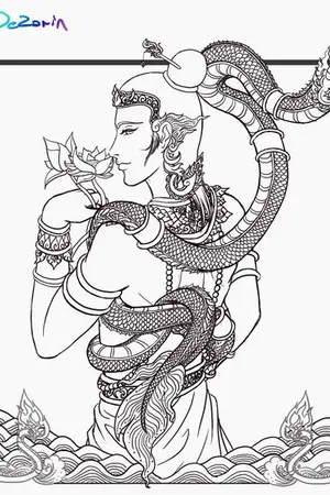 ปกนิยาย จอมใจจอมนาคา