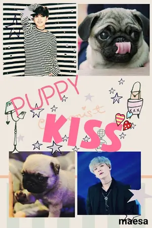 ปกนิยาย BTS |PUPPY KISS|Σ(・ω・´ノ）ノ YOONMIN KOOKV