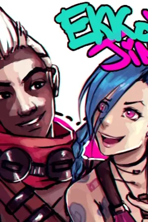 ปกนิยาย [ Fic ] League of Legends : No Method to Her Madness [Ekko/Jinx] LoL