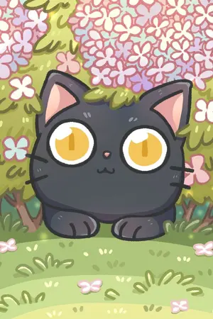 ปกนิยาย แมวดำในแปลงดอกไม้