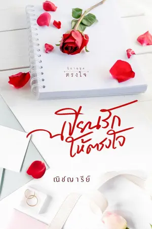 ปกนิยาย เขียนรักให้ตรงใจ (มี E-book)