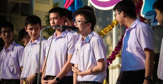 พี่บี๋กับประธานนักเรียนสวนกุหลาบวิทยาลัย