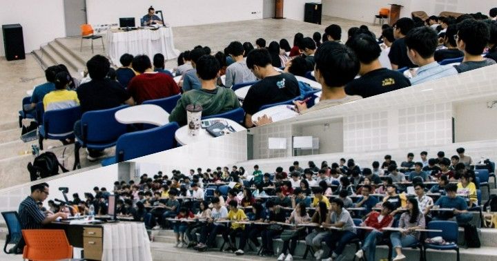 บรรยากาศห้องเรียนขนาดใหญ่