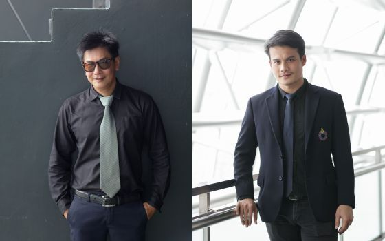 ผศ.ดร. นฤพนธ์ ไชยยศ (ซ้าย) รองอธิการฝ่ายแผนและพัฒนา ม.รังสิต และ