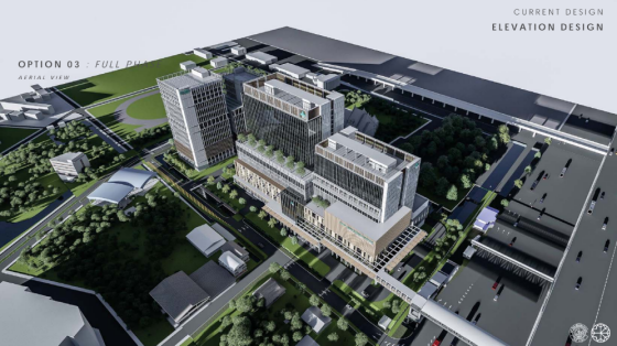 ภาพจำลองอาคารเรียนและโรงพยาบาลคณะแพทยศาสตร์ ม.เกษตรศาสตร์ เริ่มก่อสร้าง เม.ย.67