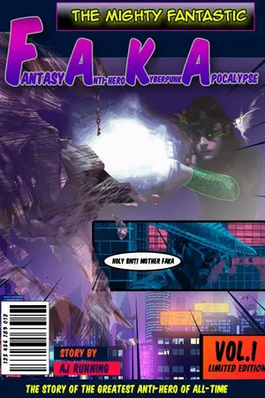 ปกนิยาย F.A.K.A. - Fantasy Anti-hero Kyberpunk Apocalypse ฟาคาร์ มหาวายร้ายพิชิตโลก