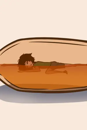 ปกนิยาย ติดอยู่ในขวดเหล้า