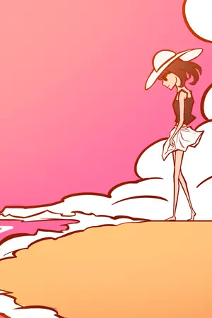 ปกนิยาย หญิงสาวที่ชายทะเล