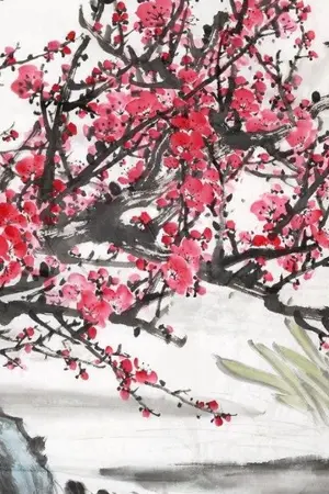 ปกนิยาย หนึ่งบุรุษหนึ่งสตรีใต้ต้นเหมย