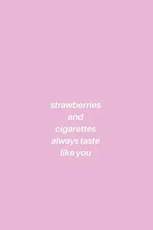 ปกนิยาย strawberries & cigarettes