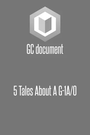 ปกนิยาย [Guardian Company] 5 เรื่องเรื่องเล่าของ G-1A/0 จากเจ้าหน้าที่ของ Guardian Company
