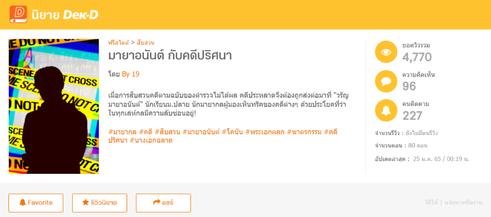 มายาอนันต์ กับคดีปริศนา   โดย By 19