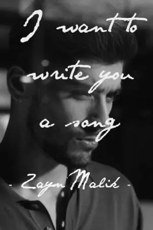 ปกนิยาย I want to write you a song เพลงของเธอ (Zayn Malik)