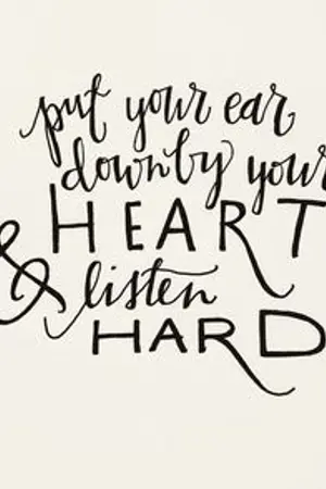 ปกนิยาย Put your ear downly your heart & listen hard.