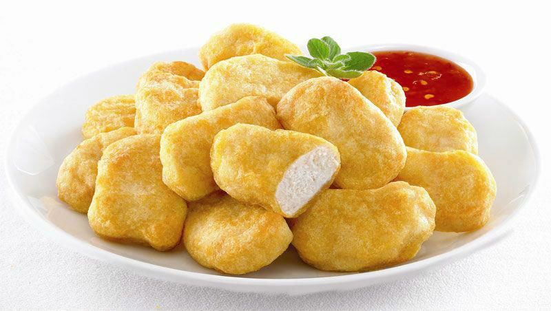 Наггетсы в микроволновке. Chicken Nuggets narisovanije.