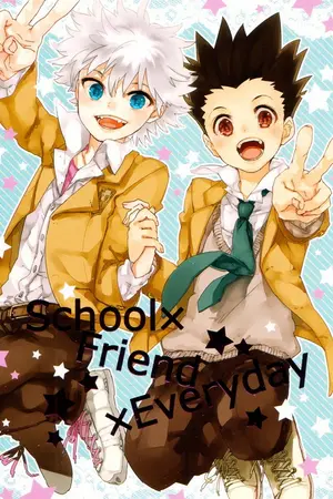 ปกนิยาย fic { hunter x hunter school yaoi } killua x gon
