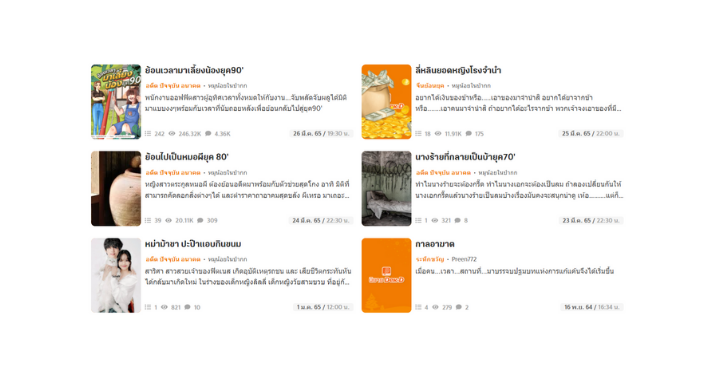 นิยายทั้งหมดในนามปากกา หมูน้อยในป่ากก