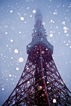 ปกนิยาย Snow_Tower at night