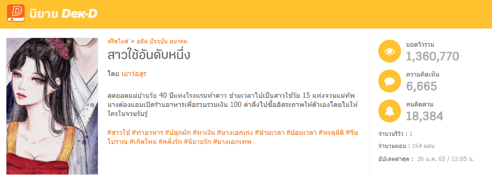 สาวใช้อันดับหนึ่ง ผลงานที่เยาว์อสูรตั้งใจกลับมาเขียนเพื่อสานฝัน
