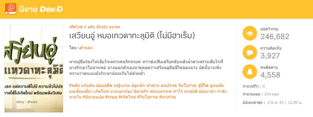 นิยายเรื่อง  เสวียนอู่ หมอเทวดาทะลุมิติ ติดอันดับนิยายขายดีในงานนิยายแฟร์ 2022