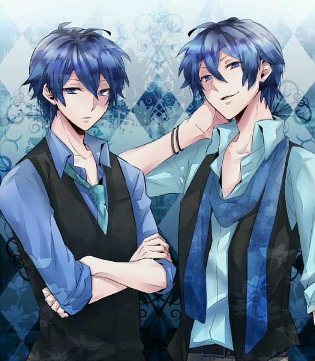 นิยาย แจกรูปการ์ตูนน่ารักๆ สีแจ่มๆ มากกว่า 800+ ภาพ!!  ตอนที่ 619 : ผู้ชาย  : 2 คน ผมสีน้ำเงิน กับสีน้ำเงิน [ แฝด ] : Dek-D.com - Writer
