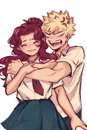 ปกนิยาย [Fanfic BNHA : Boku no hero academia] นายหัวฟูกับยัยผมแดง ( Bakugo x OC )