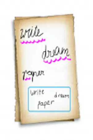 ปกนิยาย write dream on paperเขียนฝันลงแผ่นกระดาษสู่อนาคต