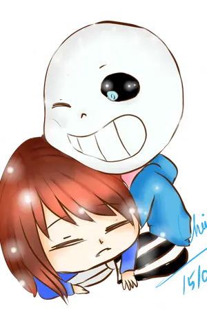 ปกนิยาย [Undertale] FANFIC ภายใต้ผืนดินอันลึกลับ (Sans x Frisk)