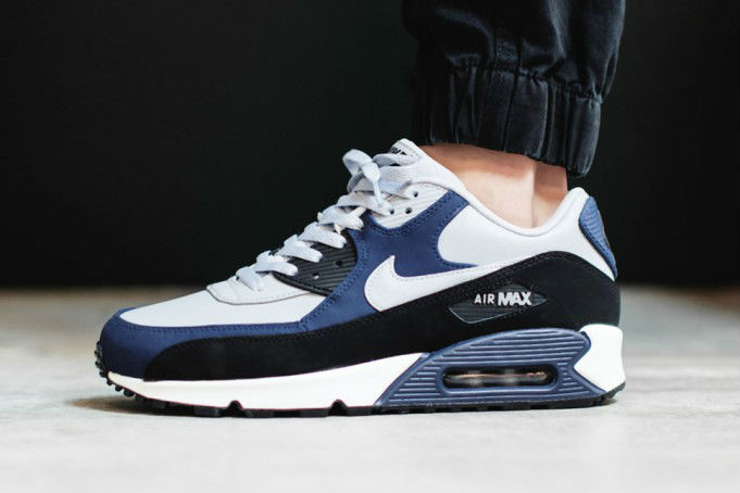 nike air max 90 leather midnight navy
