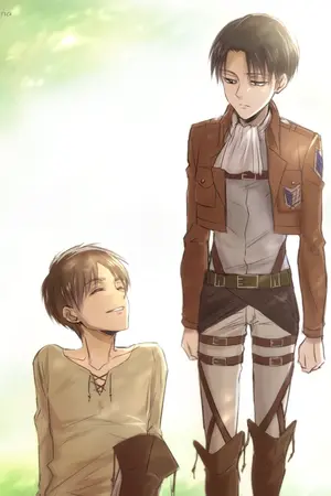 ปกนิยาย "ยากที่จะบอก เธอ" ErenxLevi