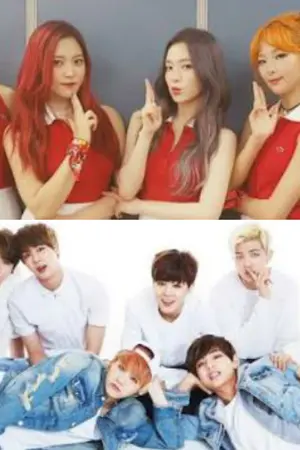 ปกนิยาย แก๊งสาวโก๊ะกับแก๊งหนุ่มโหด (Red velvet & Bts)