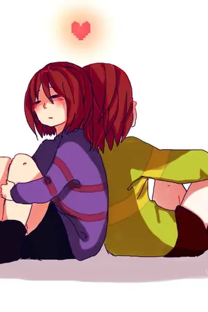 ปกนิยาย Fanfic Undertale : Love of Rainbow Heart [รักวุ่นๆ สีน้ำหมึก]