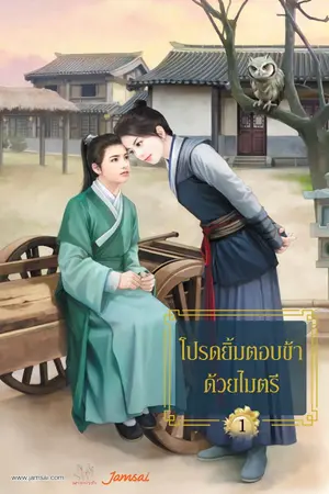 ปกนิยาย โปรดยิ้มตอบข้าด้วยไมตรี