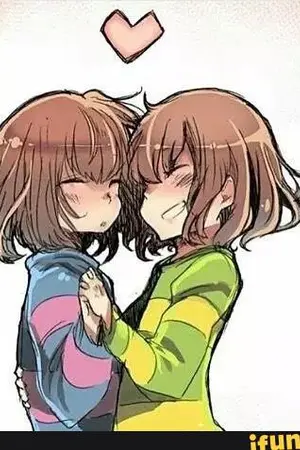 ปกนิยาย Fanfic Undertale  Blood and Tears {Chara x Frisk}