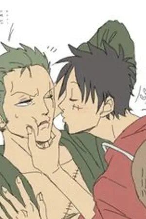 ปกนิยาย FIC ONE PIECE ZORO X LUFFY ปีศาจรับใช้ของราชาโจรสลัด